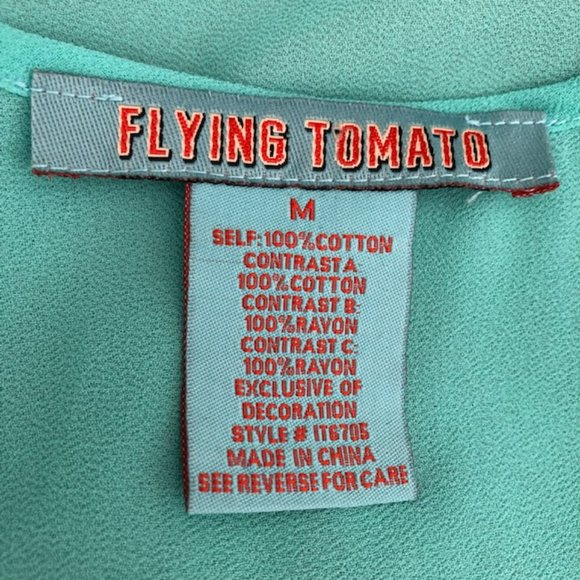 Flying Tomato Boho Hi-Lo Tank with Lace Detail - Picture 5 of 6